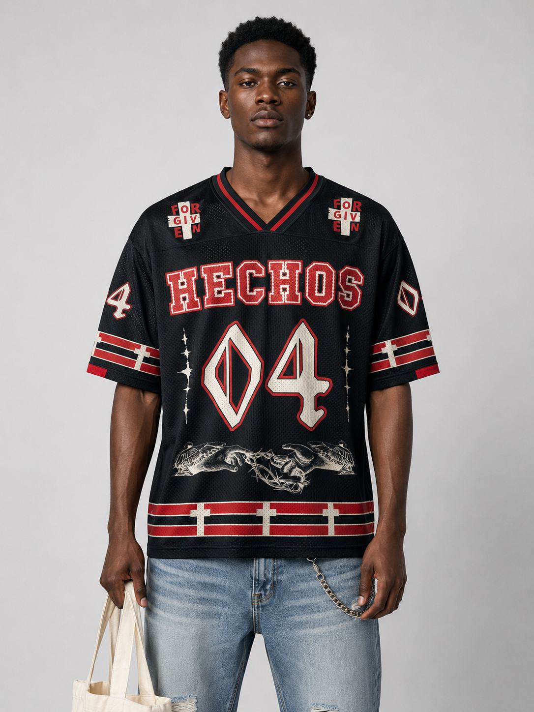 Radiant Cross Graphic Mesh Jersey