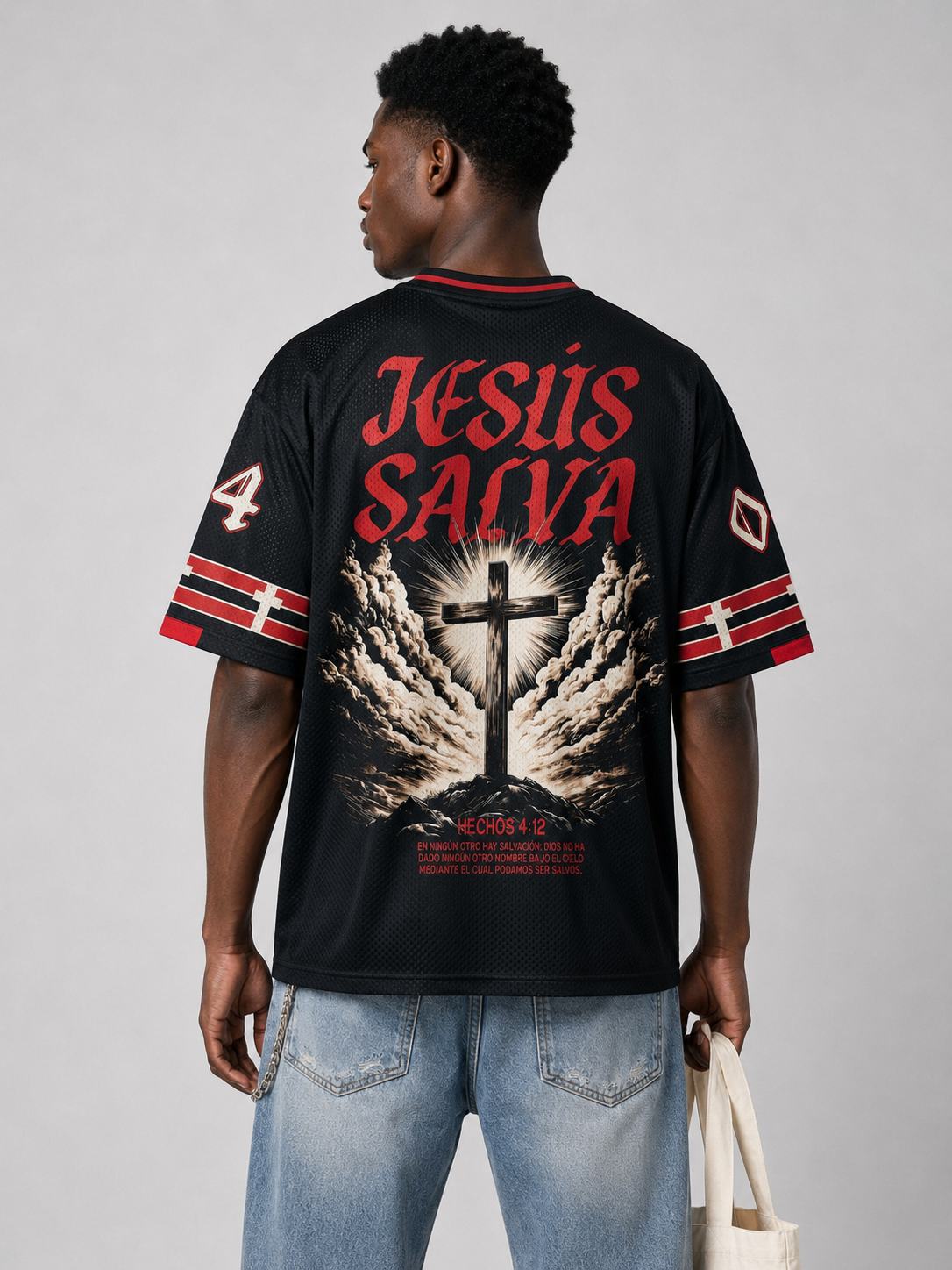 Radiant Cross Graphic Mesh Jersey