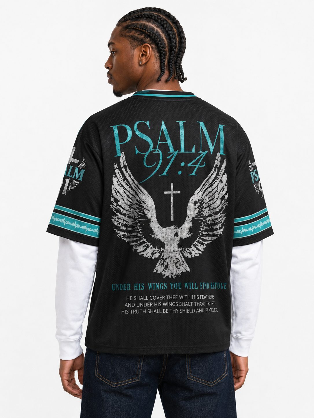 Dove Graphic Mesh Jersey