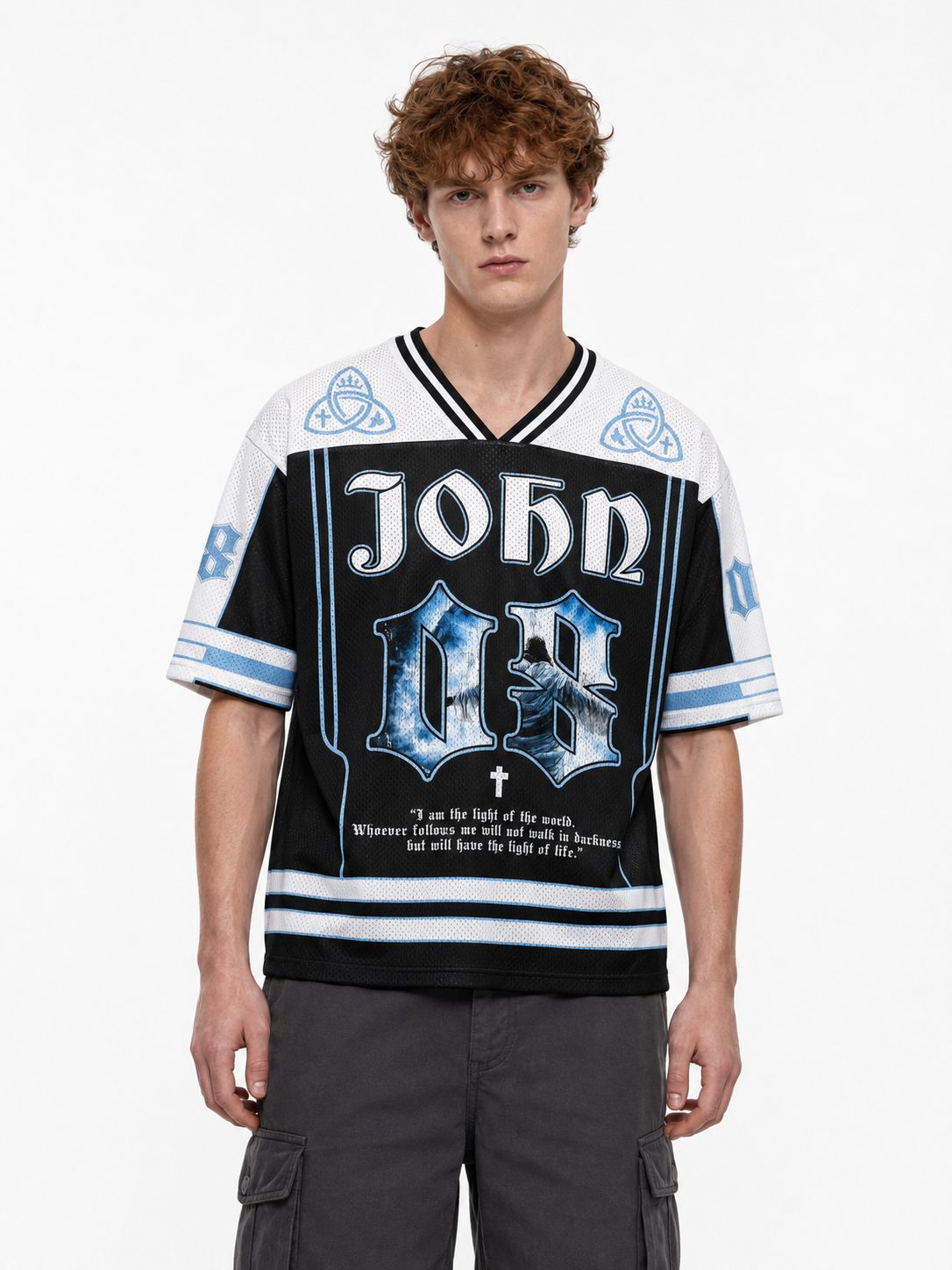 Rise In Light Graphic Mesh Jersey