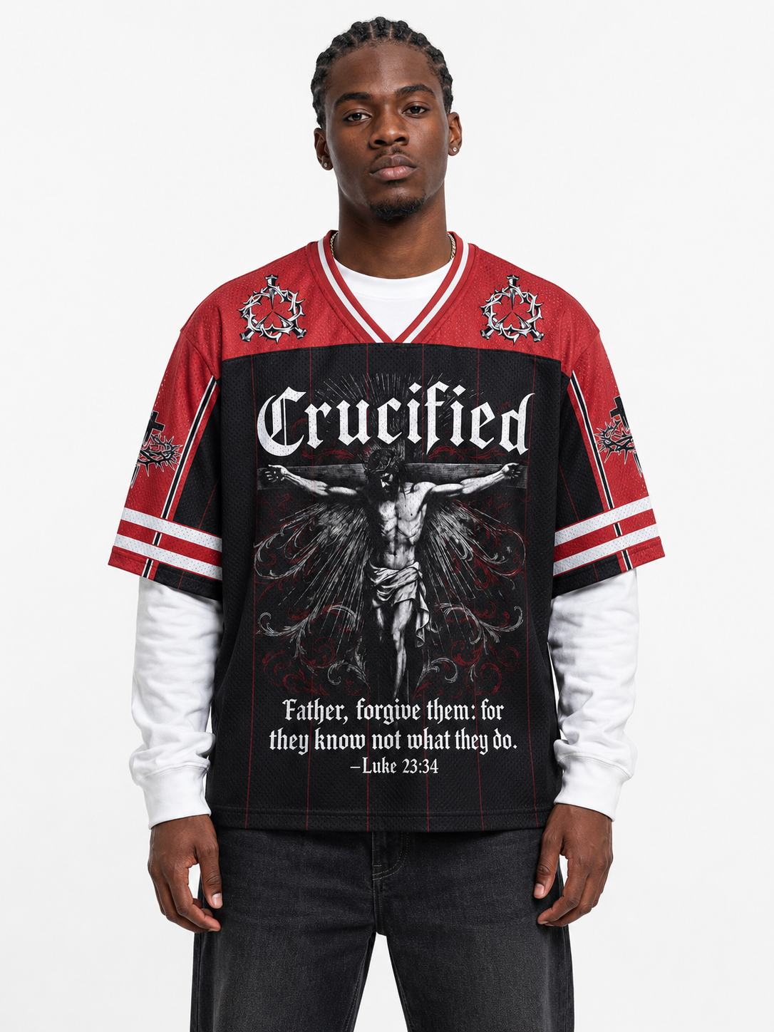 Forgiveness Graphic Mesh Jersey