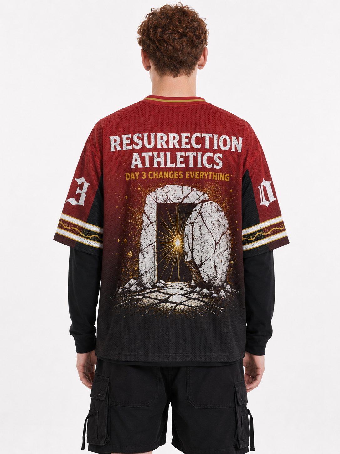 A Lot Can Happen In 3 Days Graphic Mesh Jersey