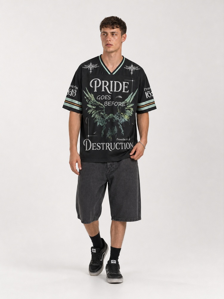 Fallen Graphic Mesh Jersey