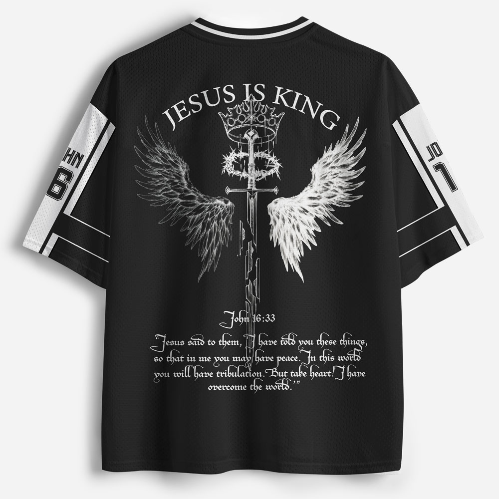 Winged Crown Graphic Mesh Jersey