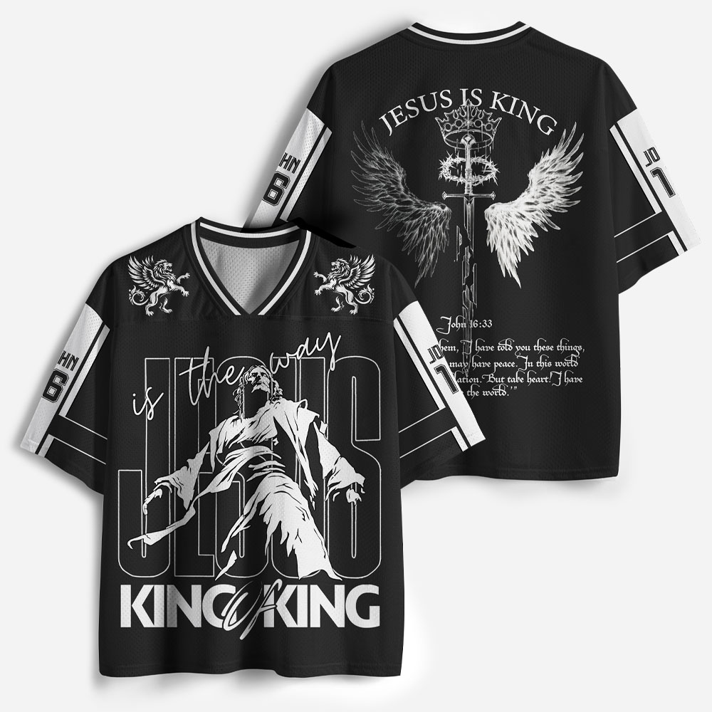 Winged Crown Graphic Mesh Jersey
