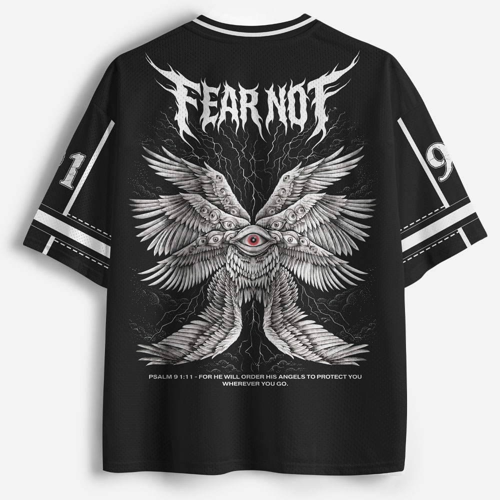 Eye Wing Graphic Mesh Jersey