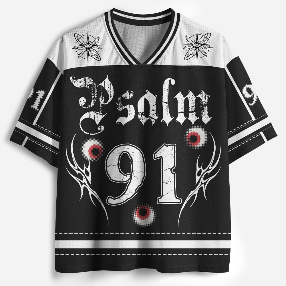 Eye Wing Graphic Mesh Jersey