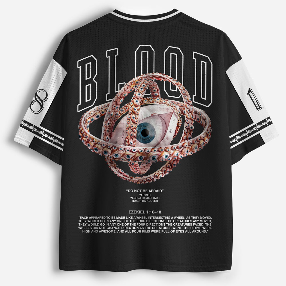 Blood Graphic Mesh Jersey