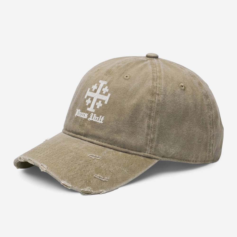 Iron Emblem Vintage Washed Distressed Cap