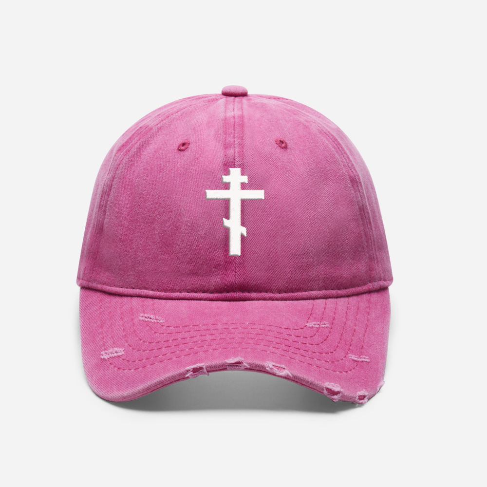 Steel Emblem Vintage Washed Distressed Cap