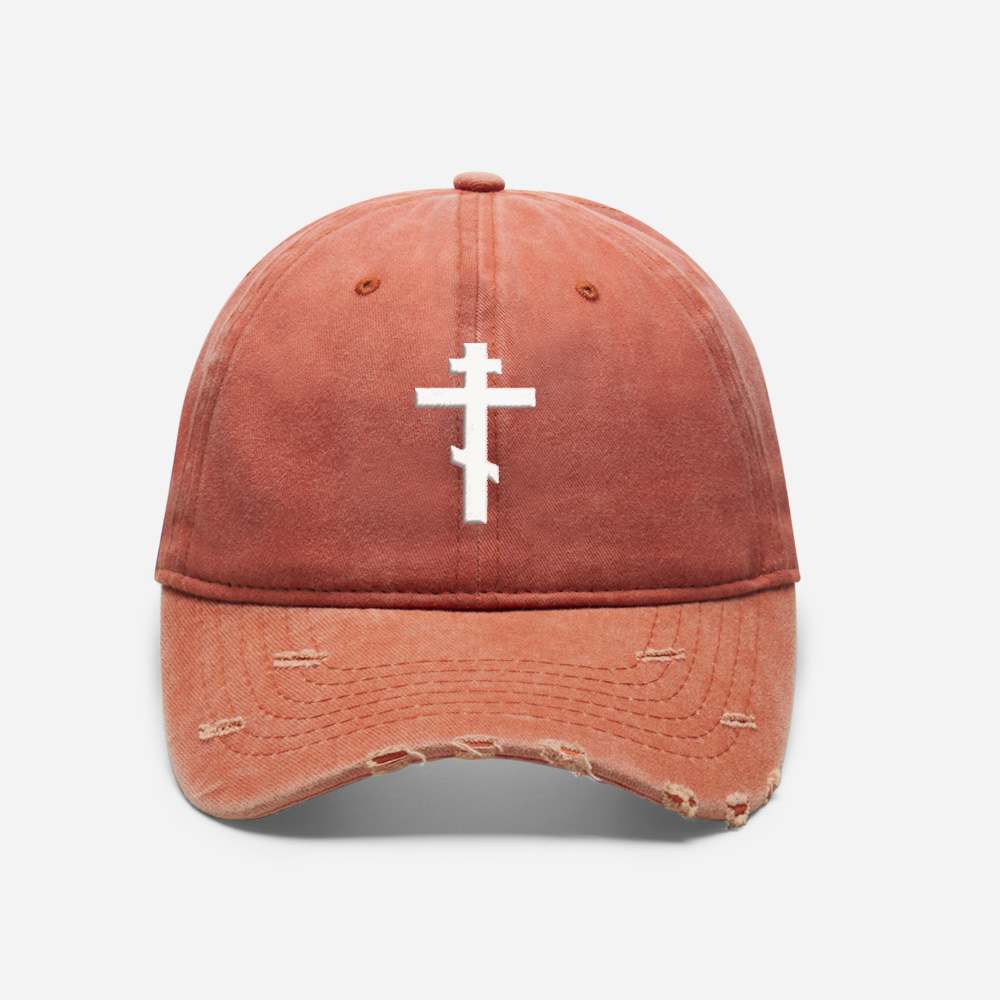 Steel Emblem Vintage Washed Distressed Cap