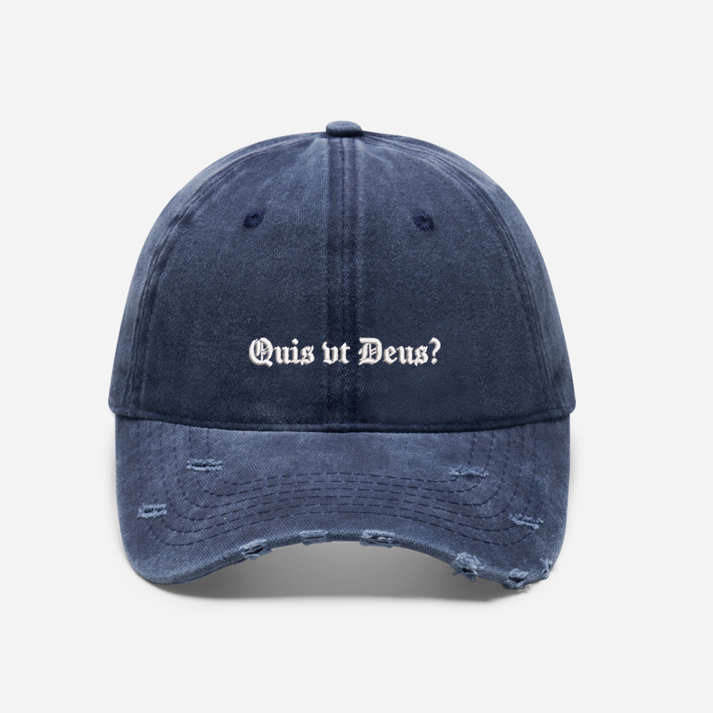 Ancient Script Vintage Washed Distressed Cap