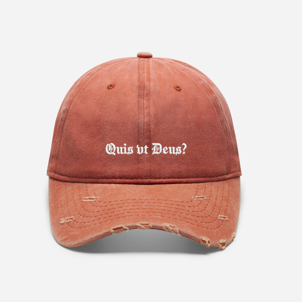 Ancient Script Vintage Washed Distressed Cap