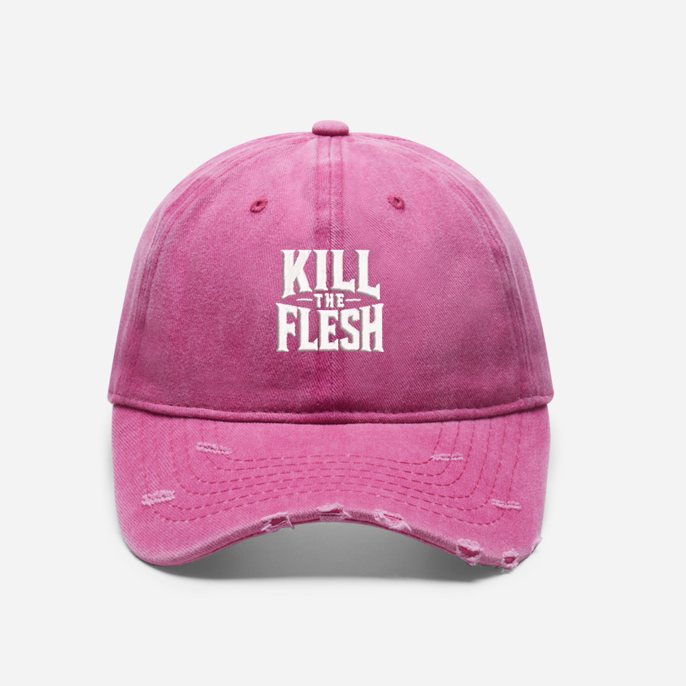 Obsidian Gothic Vintage Washed Distressed Cap