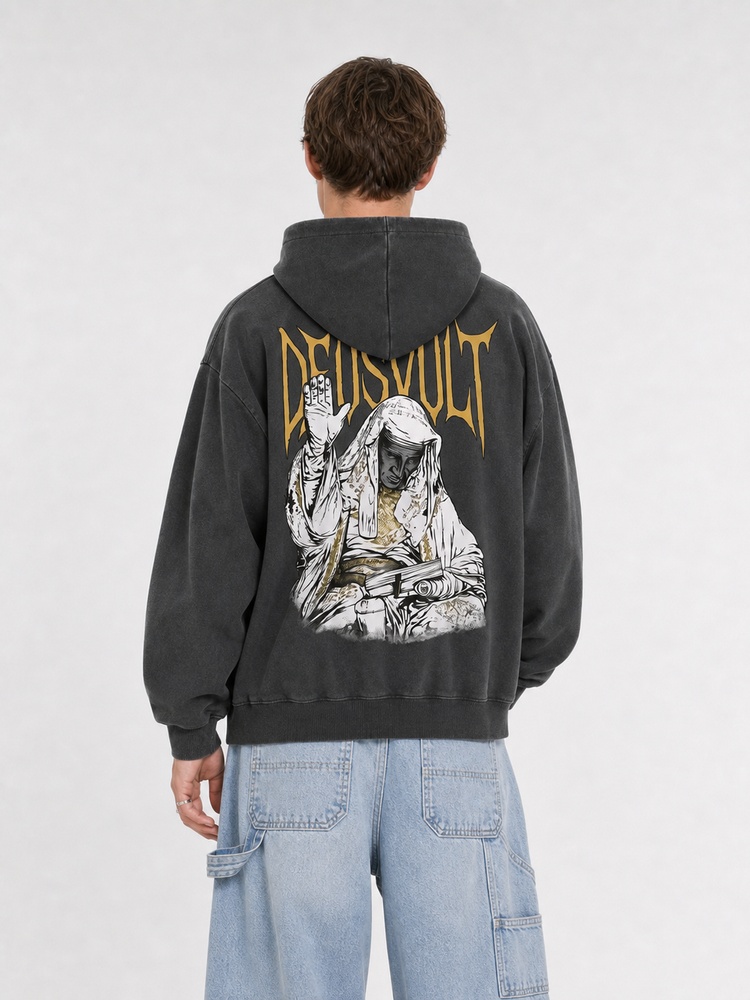 Masked King Vintage Washed Hoodie