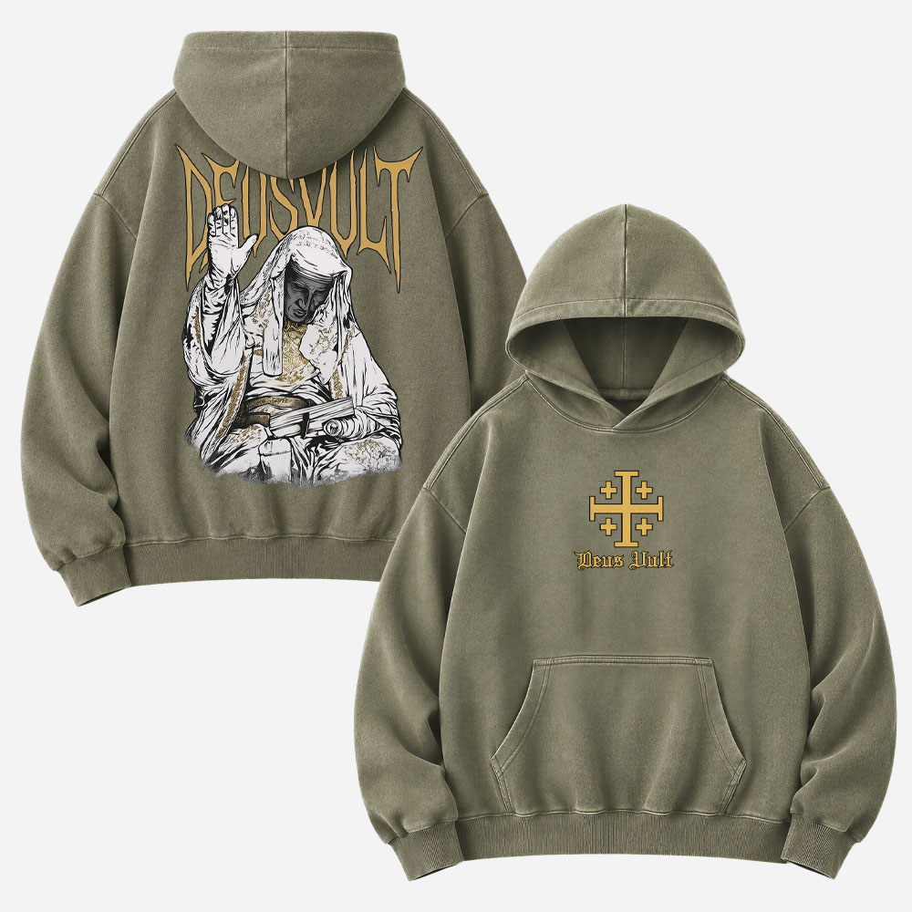 Masked King Vintage Washed Hoodie