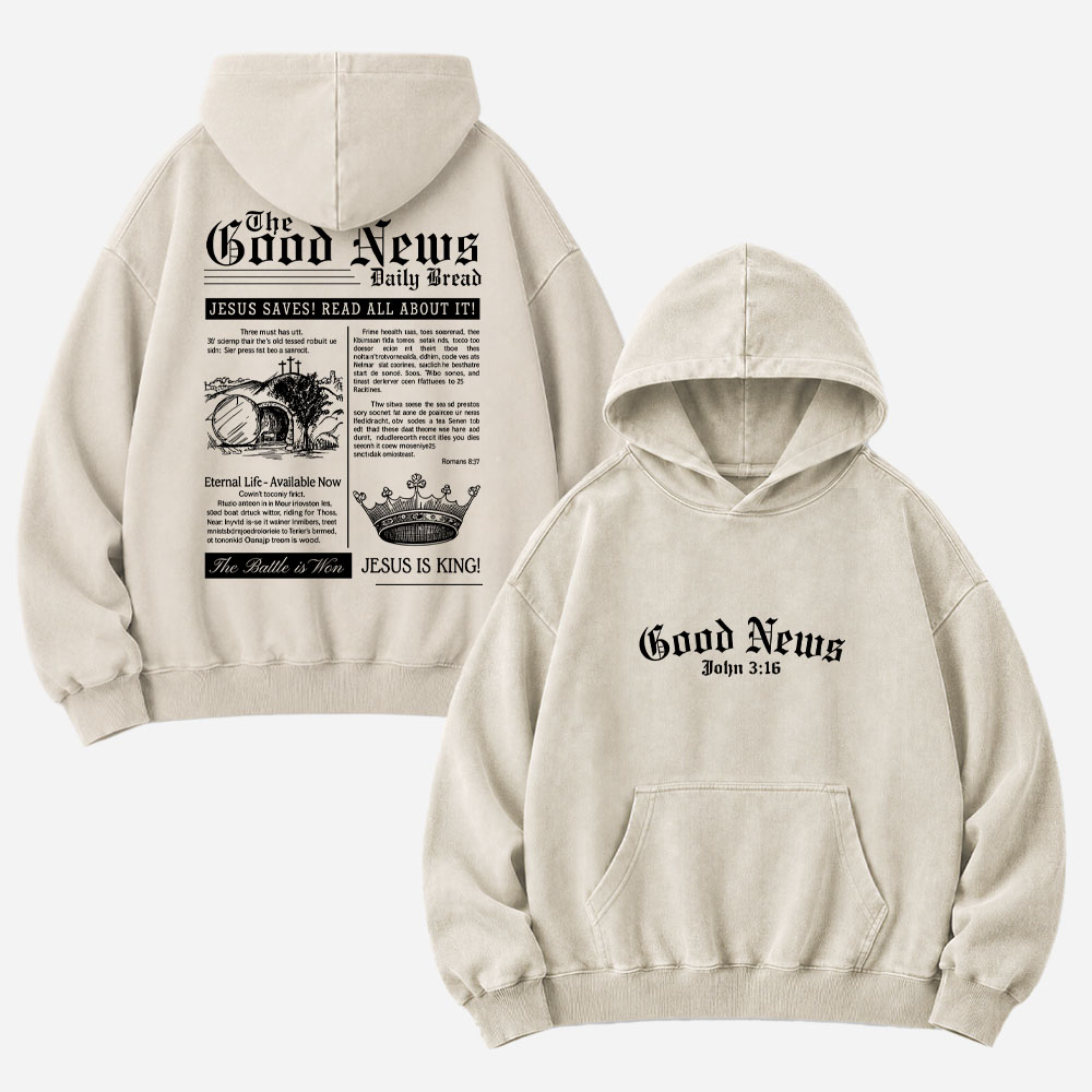 The Good News Vintage Washed Hoodie