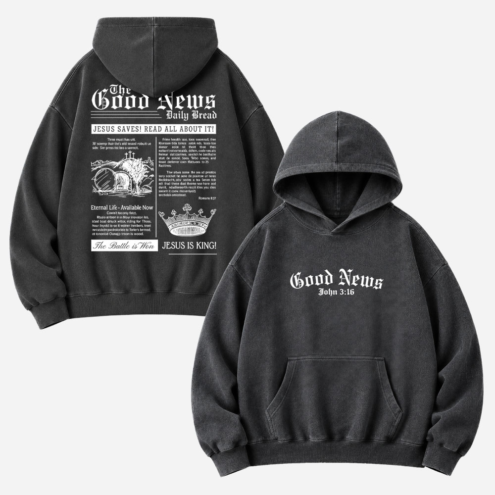 The Good News Vintage Washed Hoodie