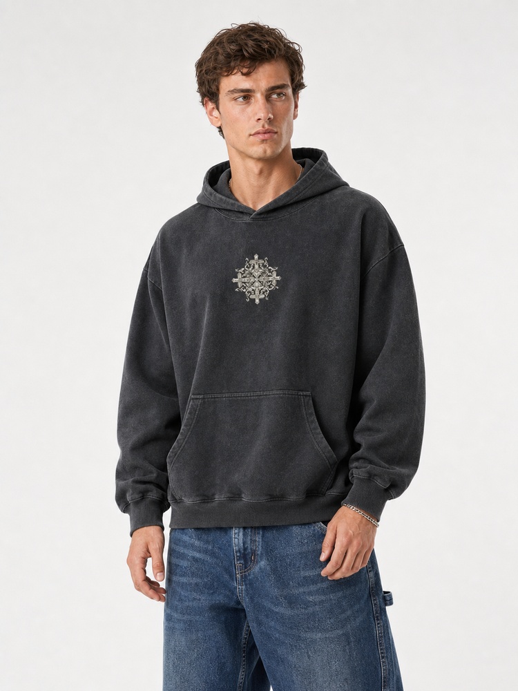 Dove Garden Vintage Washed Hoodie