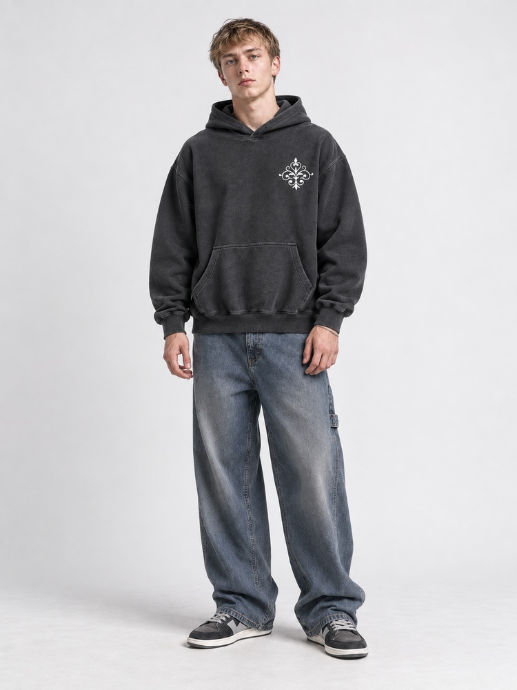 Sovereign Grace Blade Floral Vintage Washed Hoodie