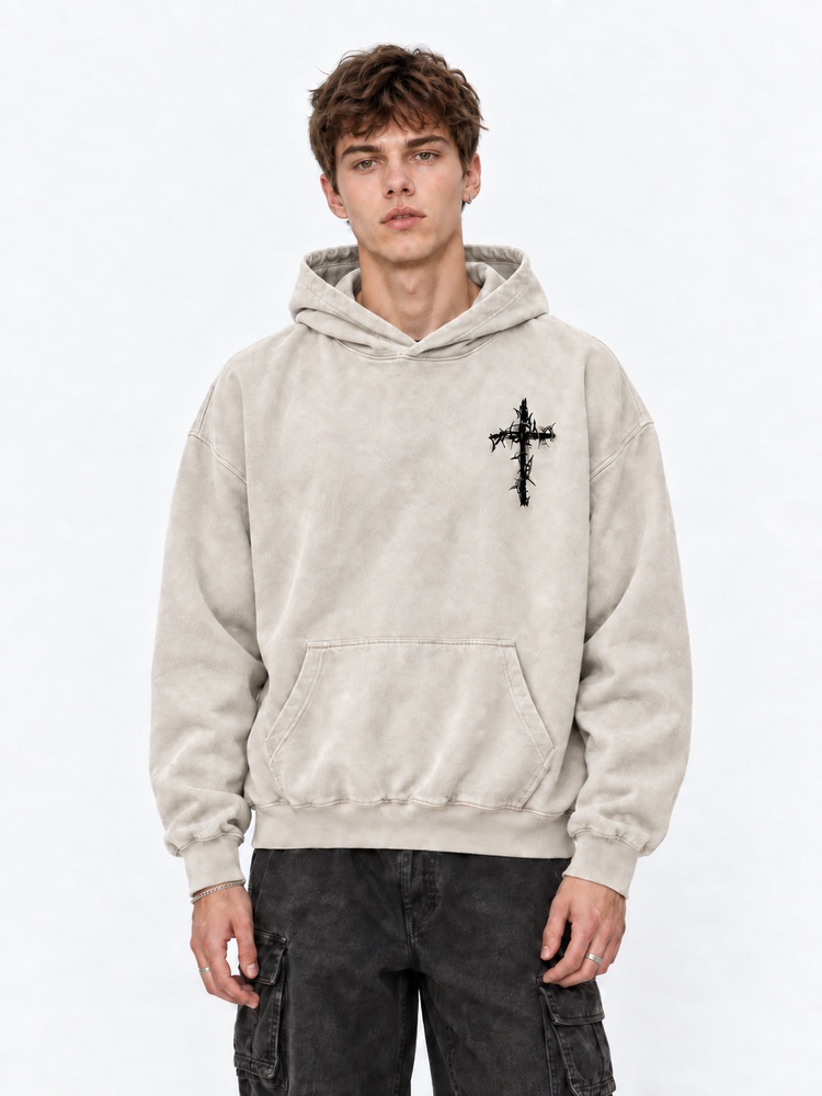 Thorned Emblem Vintage Washed Hoodie