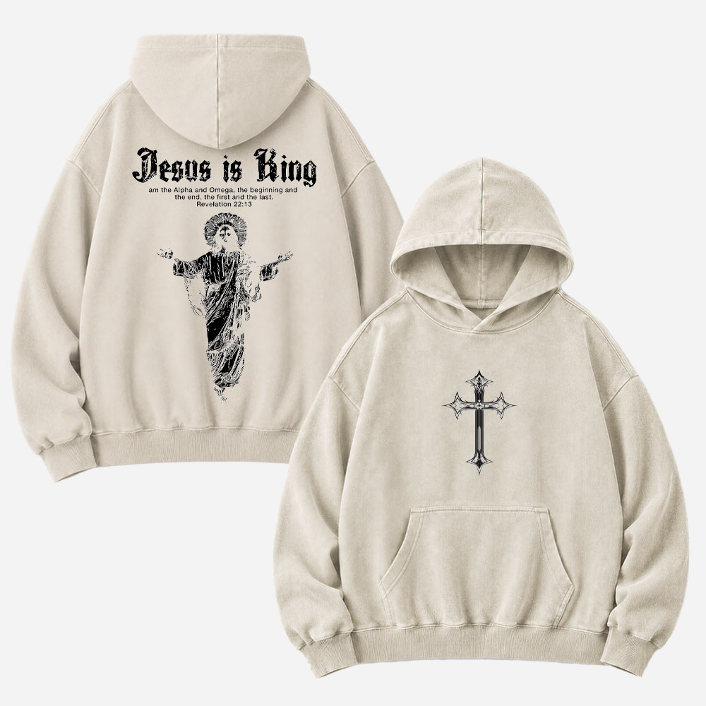 Crown Statement Vintage Washed Hoodie