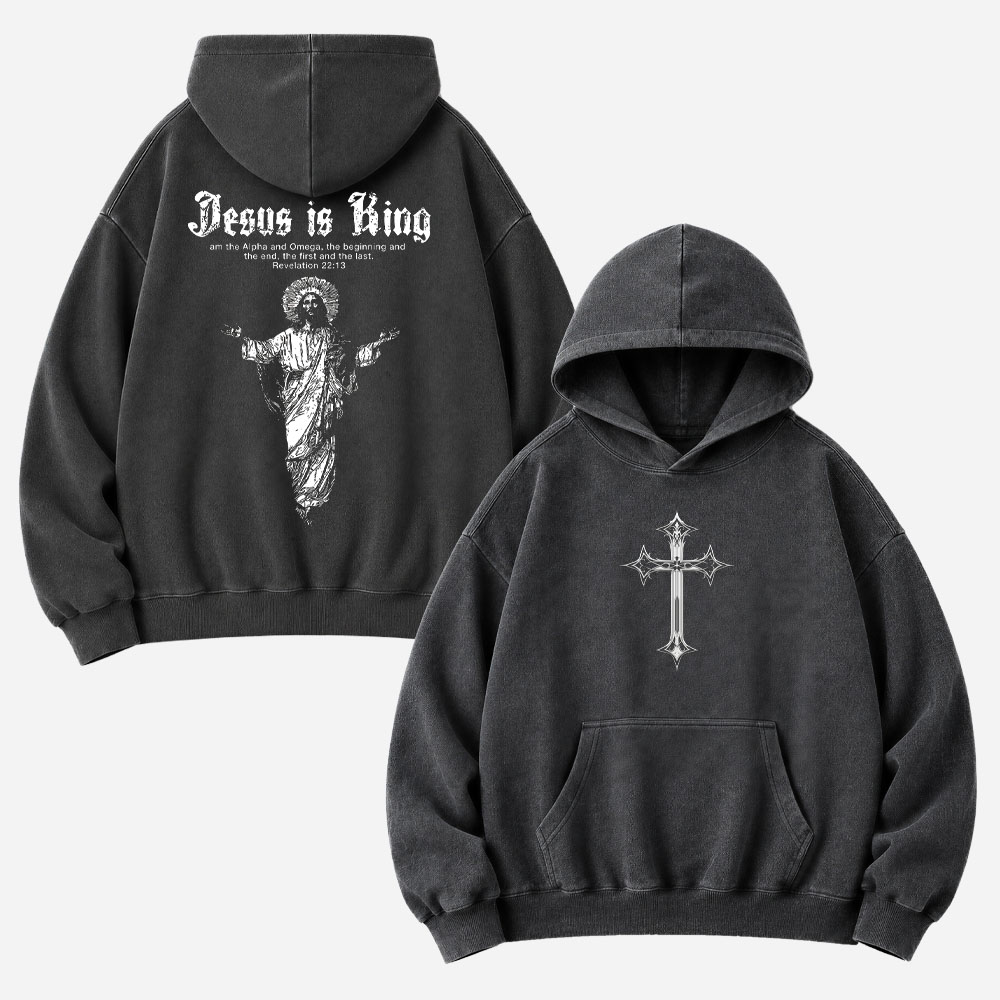 Crown Statement Vintage Washed Hoodie