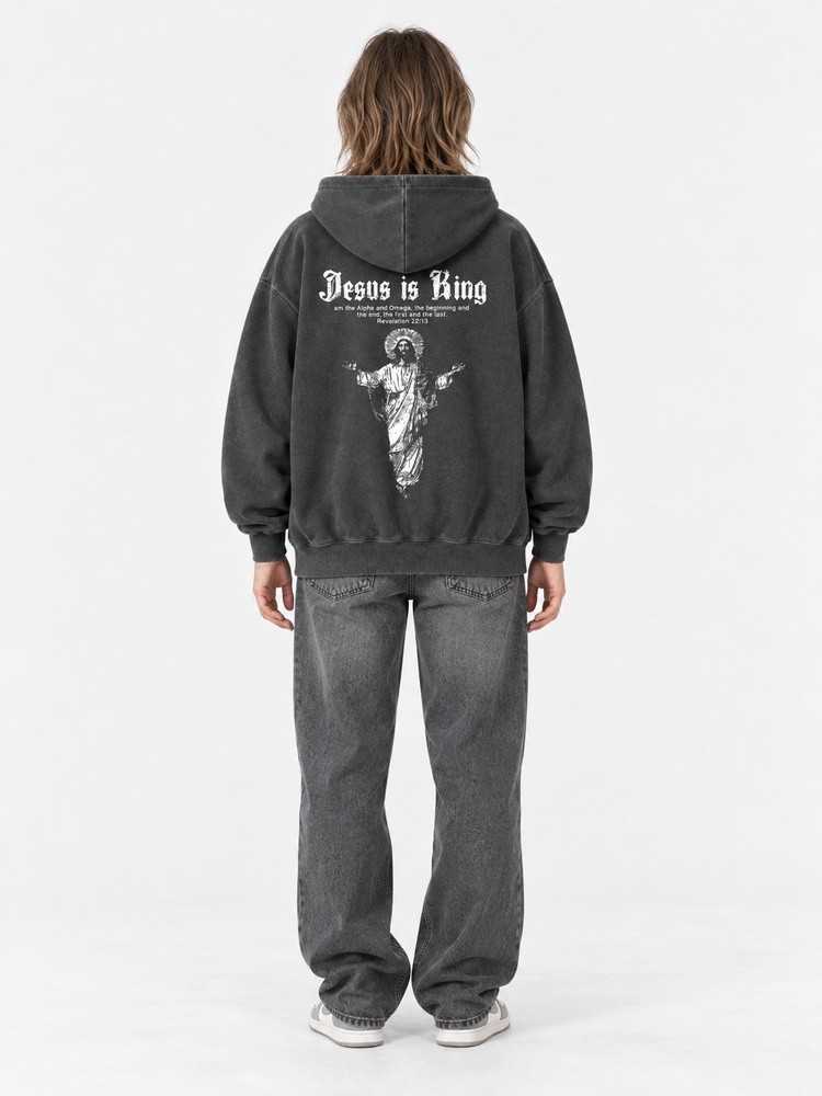 Crown Statement Vintage Washed Hoodie