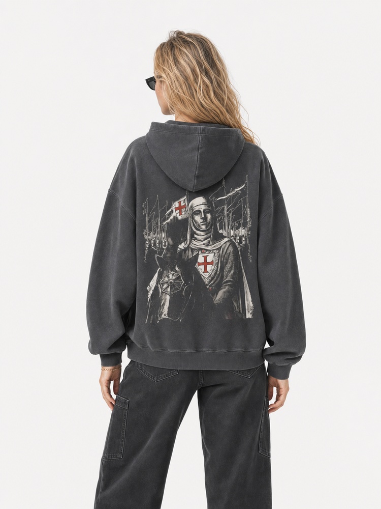 Masked King Vintage Washed Hoodie