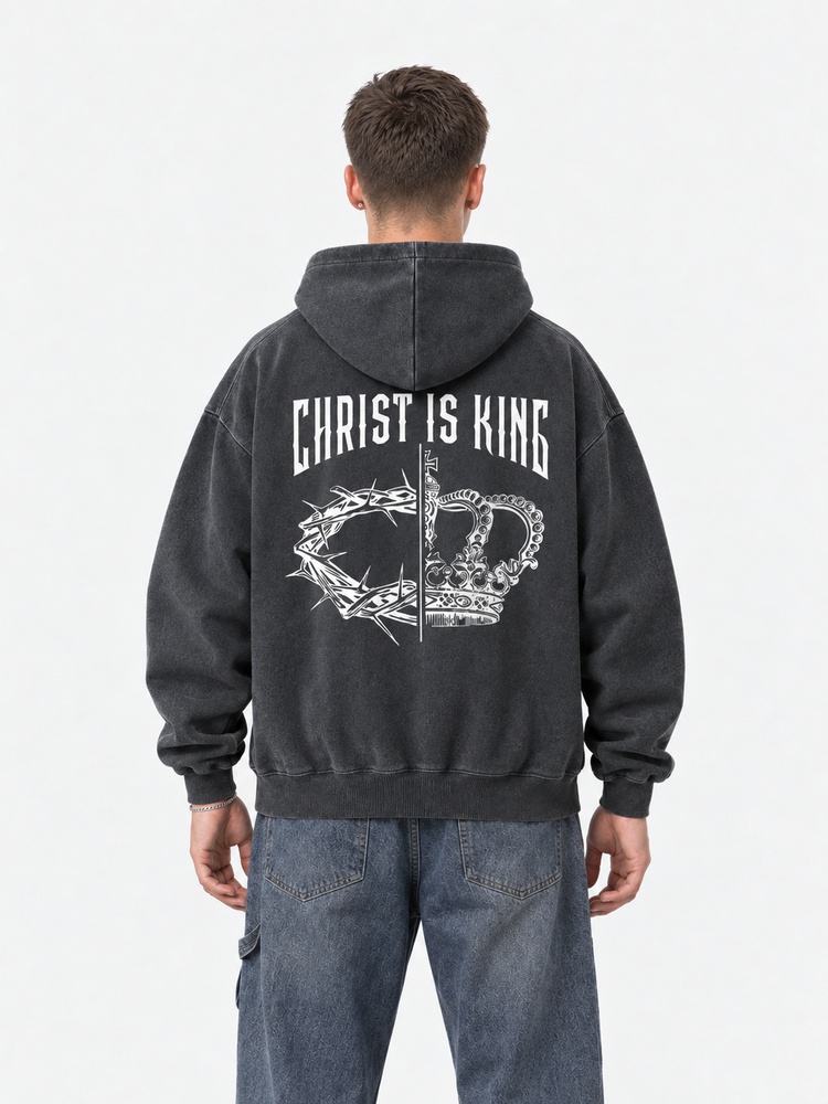 Crowned in Strength Vintage Washed Hoodie