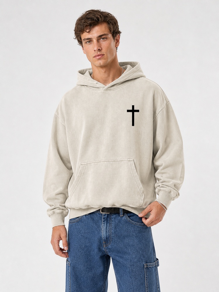 Clasped Hands Vintage Washed Hoodie