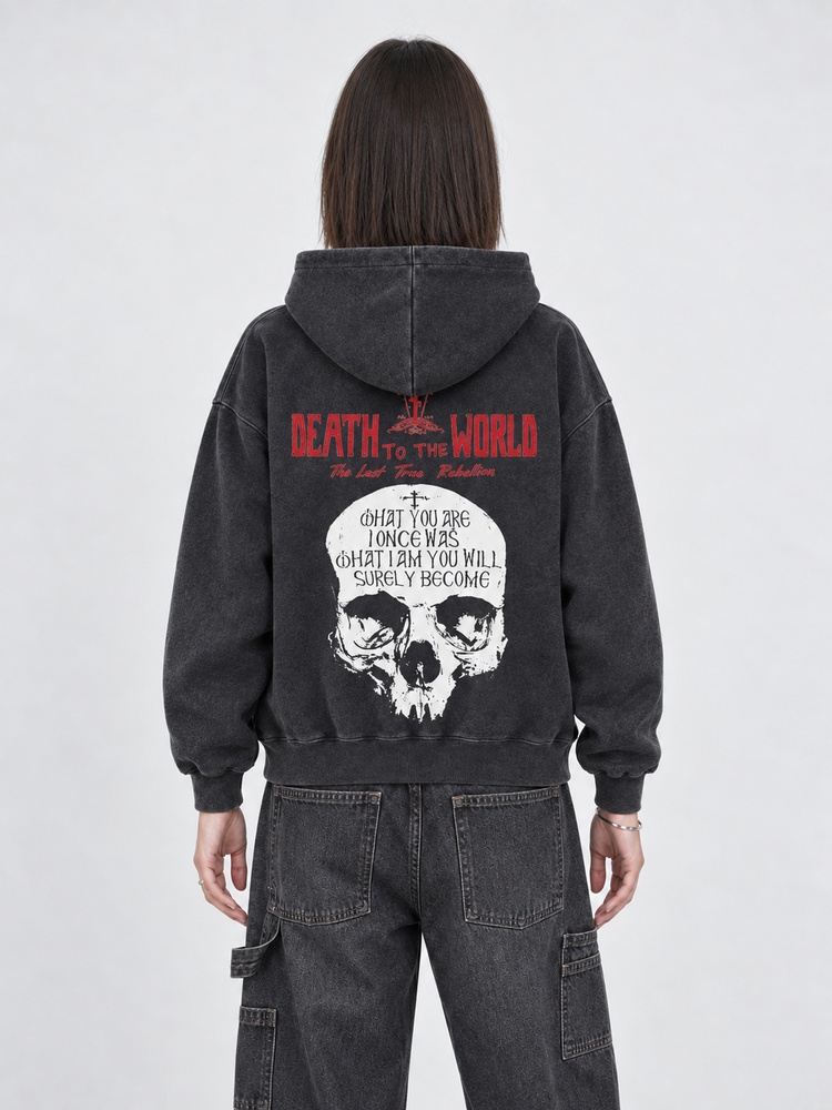 Death to The World Vintage Washed Hoodie