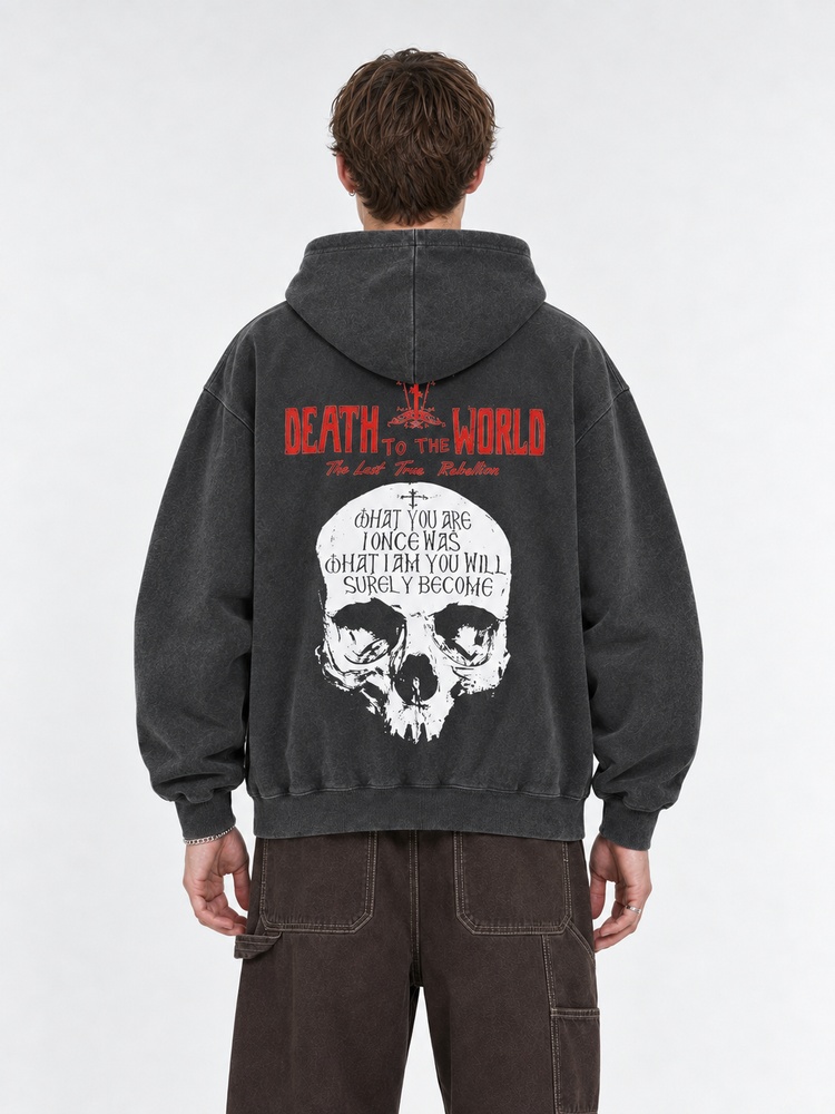 Death to The World Vintage Washed Hoodie