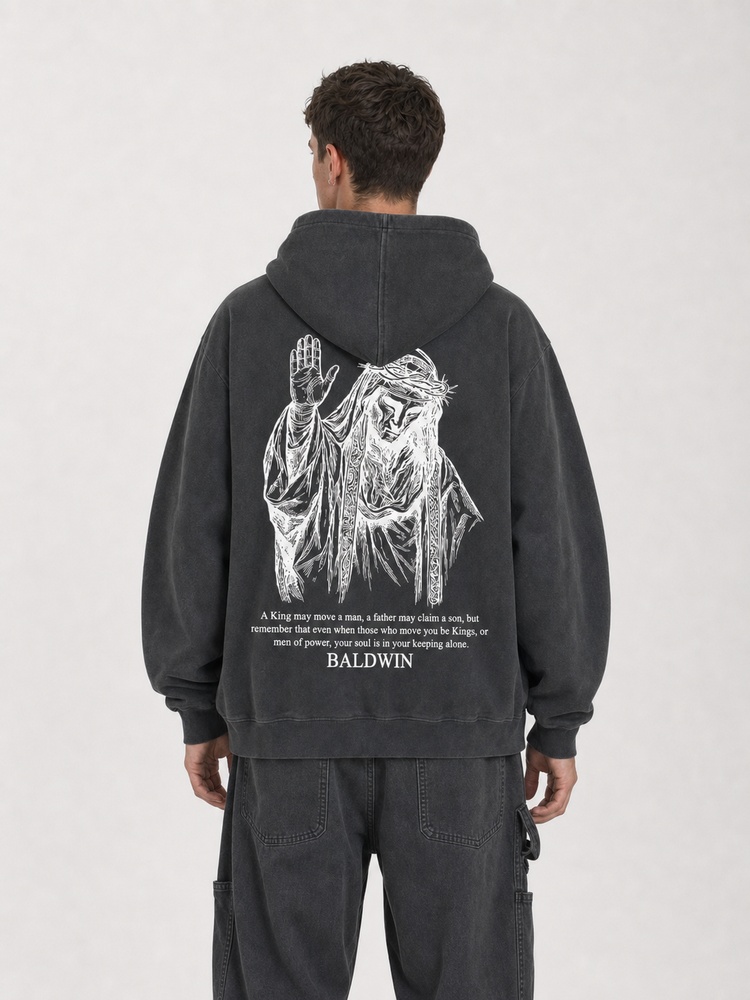 Masked King Vintage Washed Hoodie