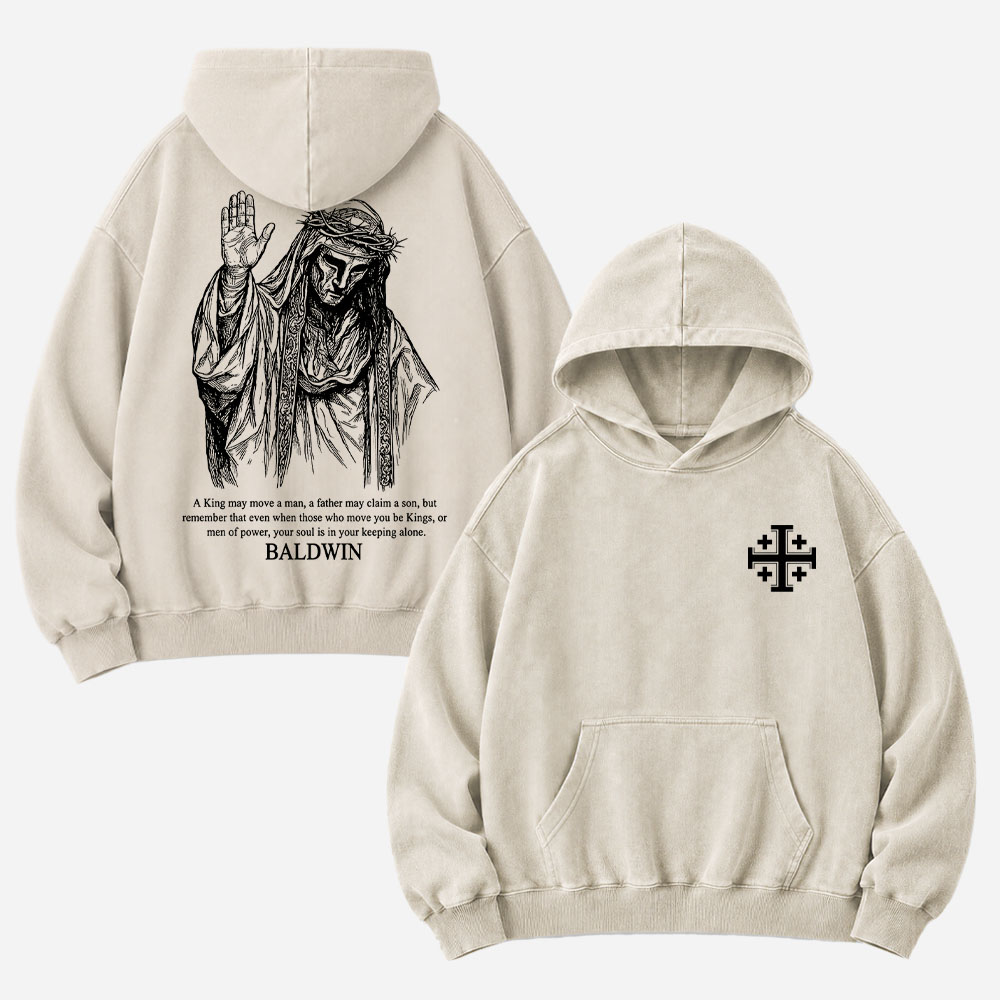 Masked King Vintage Washed Hoodie