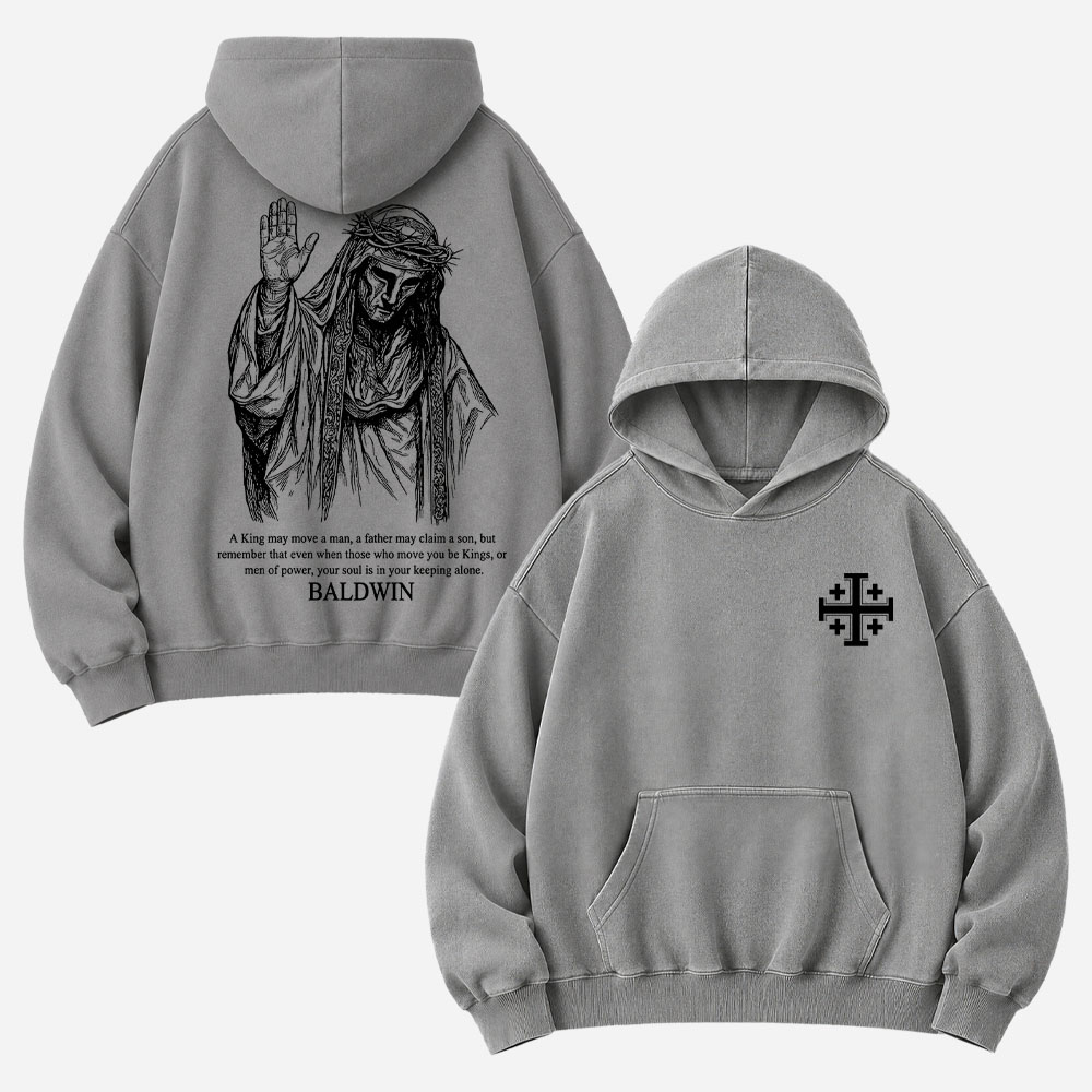 Masked King Vintage Washed Hoodie