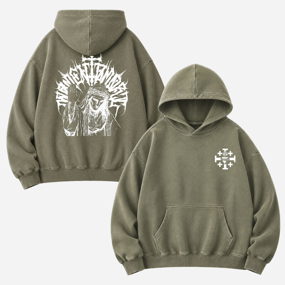 Masked Knight Vintage Washed Hoodie