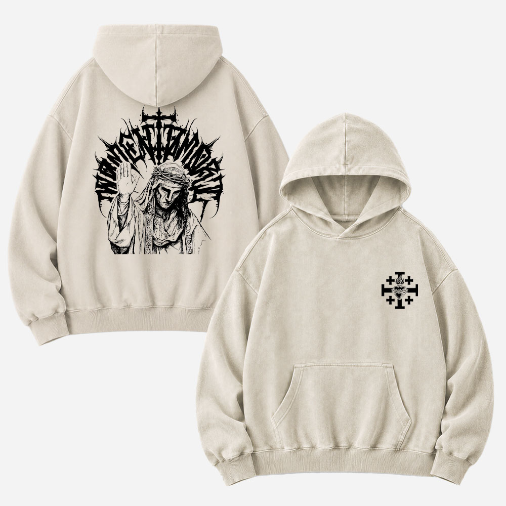 Masked Knight Vintage Washed Hoodie