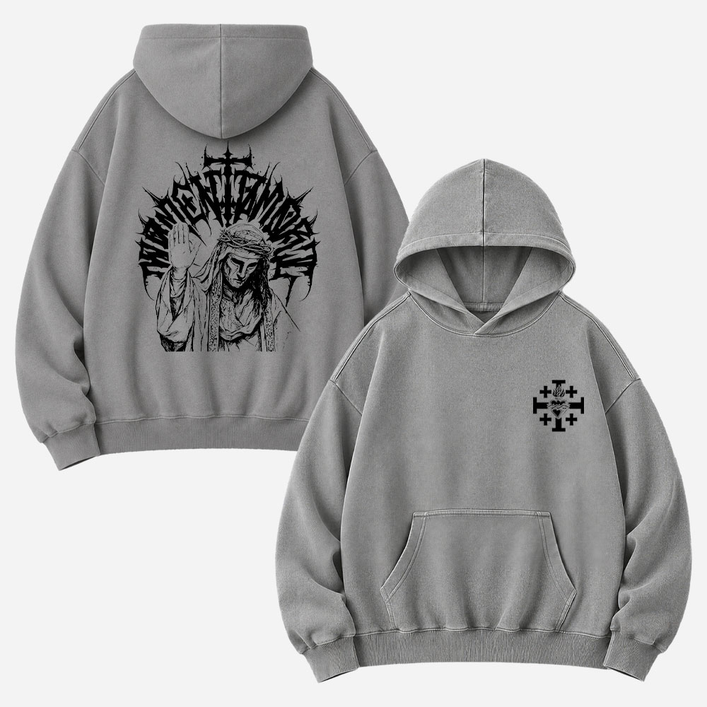 Masked Knight Vintage Washed Hoodie