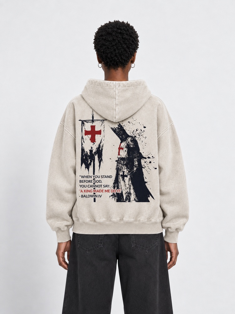 Masked King Vintage Washed Hoodie