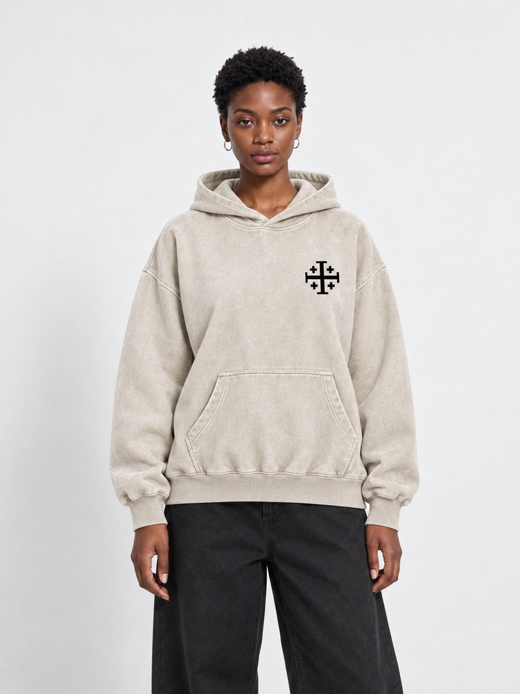 Masked King Vintage Washed Hoodie
