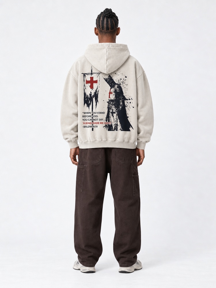 Masked King Vintage Washed Hoodie