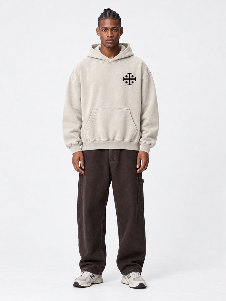 Masked King Vintage Washed Hoodie
