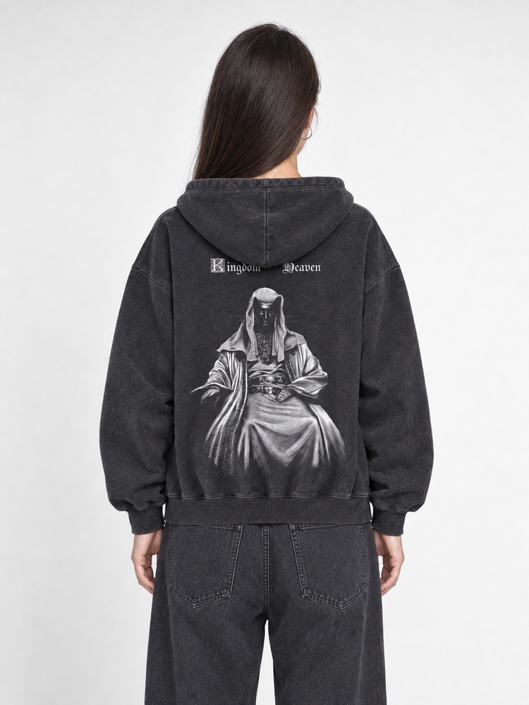Masked King Vintage Washed Hoodie