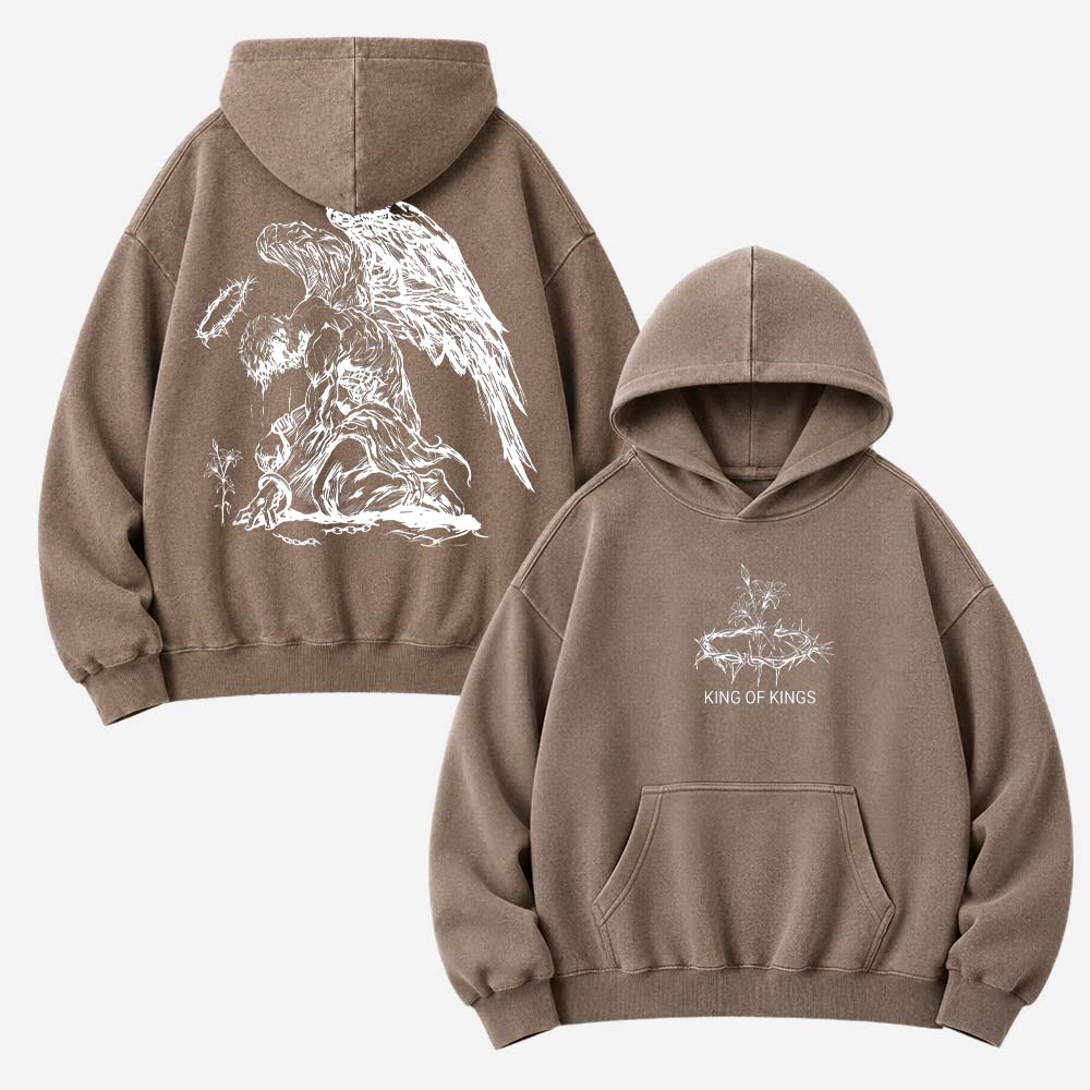 Angel Crown Vintage Washed Hoodie