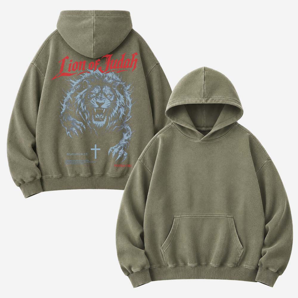 Roaring Lion Vintage Washed Hoodie