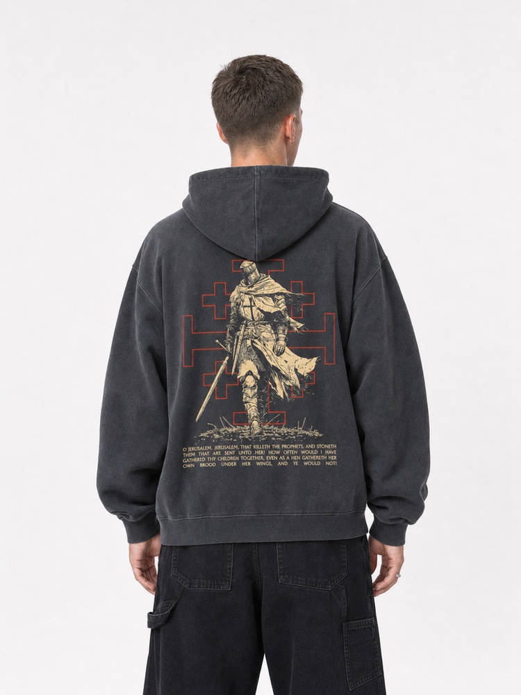 Red Knight Vintage Washed Hoodie