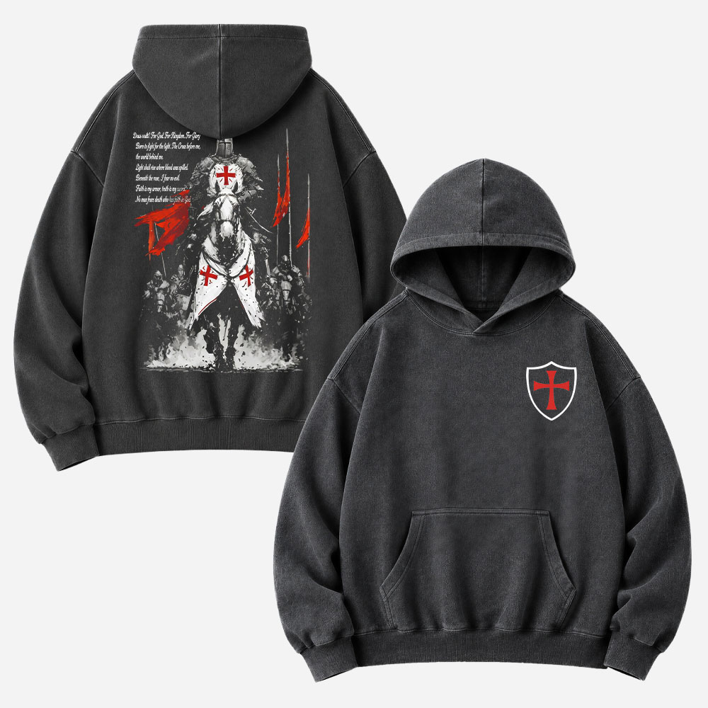 Mounted Knight Vintage Washed Hoodie