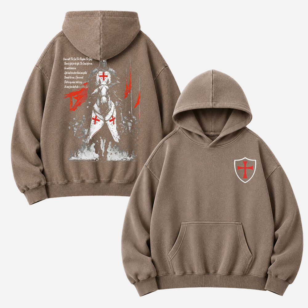 Mounted Knight Vintage Washed Hoodie
