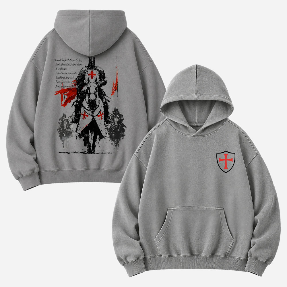 Mounted Knight Vintage Washed Hoodie